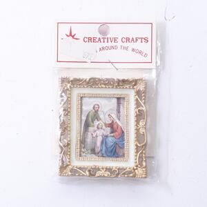 Creative Crafts, Holy Family, Dollhouse Miniature Art, Picture, Miniature